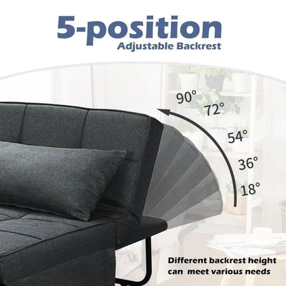Zenova 4-1 Adjustable Sleeper Sofa Chair with Ottoman, Sofa Bed ,Couch Bed