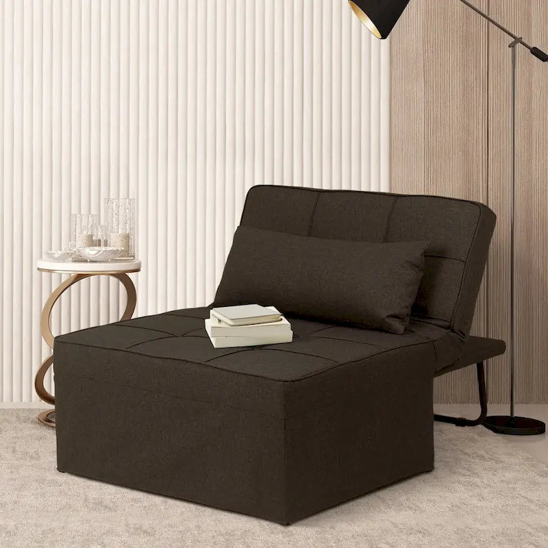 Zenova 4-1 Adjustable Sleeper Sofa Chair with Ottoman, Sofa Bed ,Couch Bed