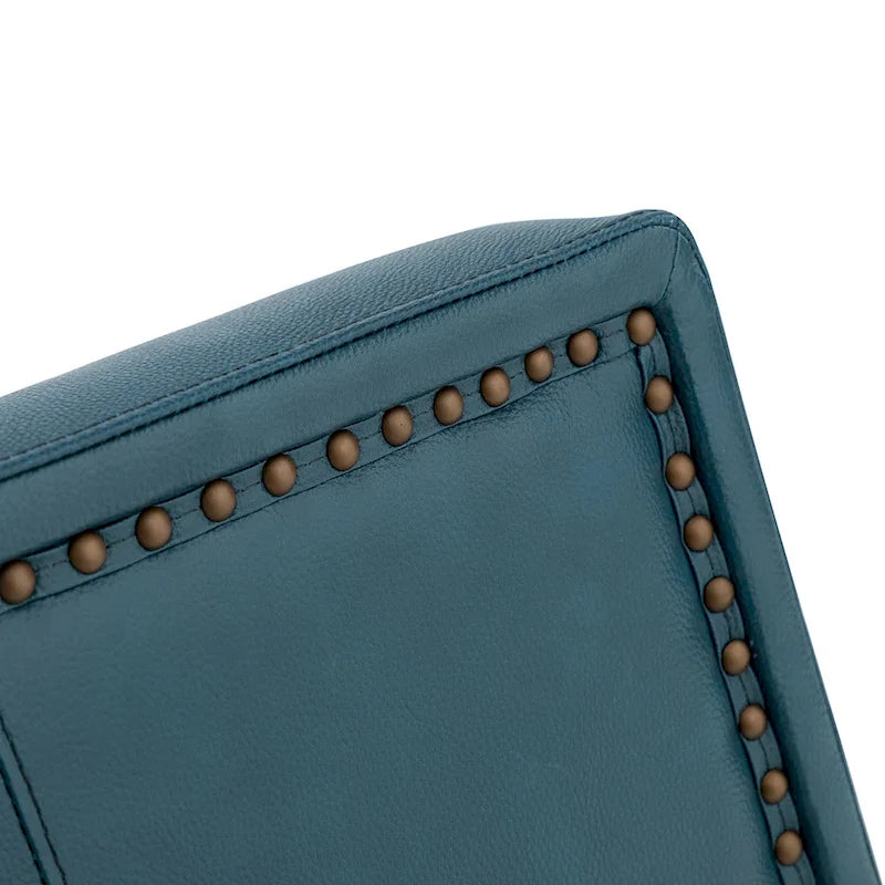 Jorge 28.74 Wide Genuine Leather Swivel Chair Set of 2