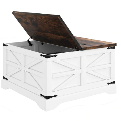 Farmhouse Coffee Table with Storage