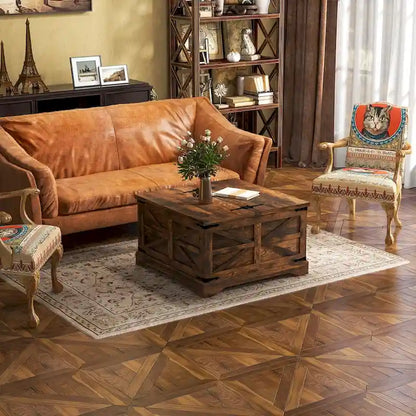 Farmhouse Coffee Table with Storage