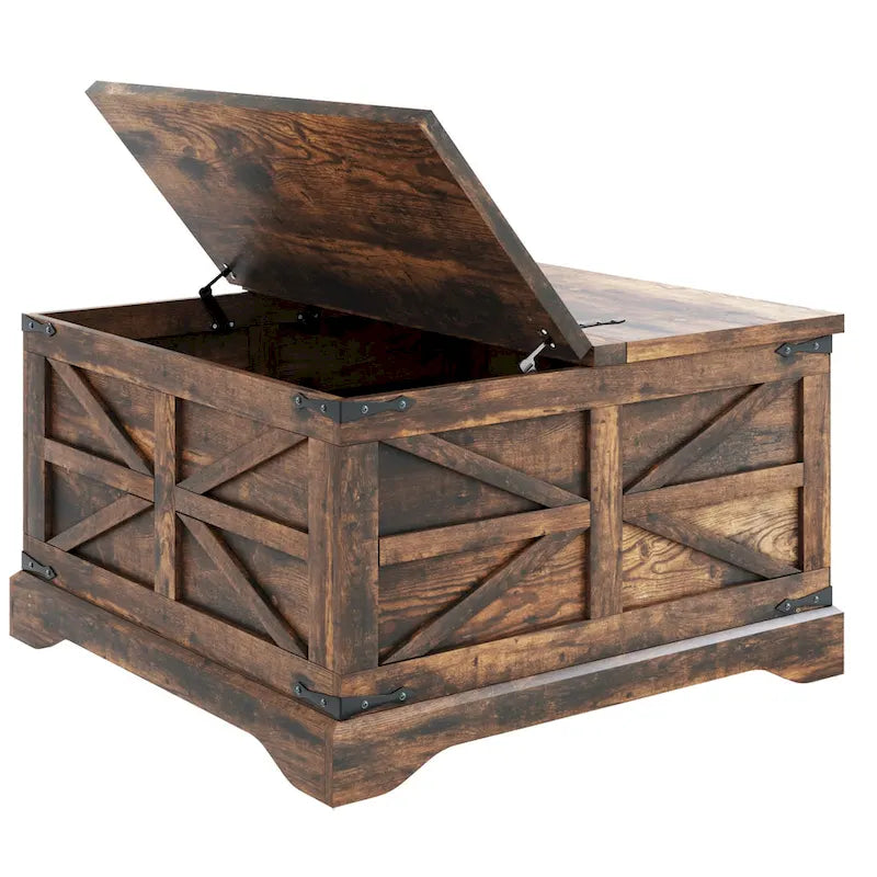 Farmhouse Coffee Table with Storage