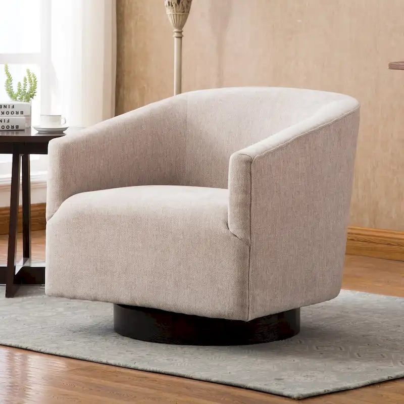 Copper Grove Pregrada Wood-base Swivel Chair
