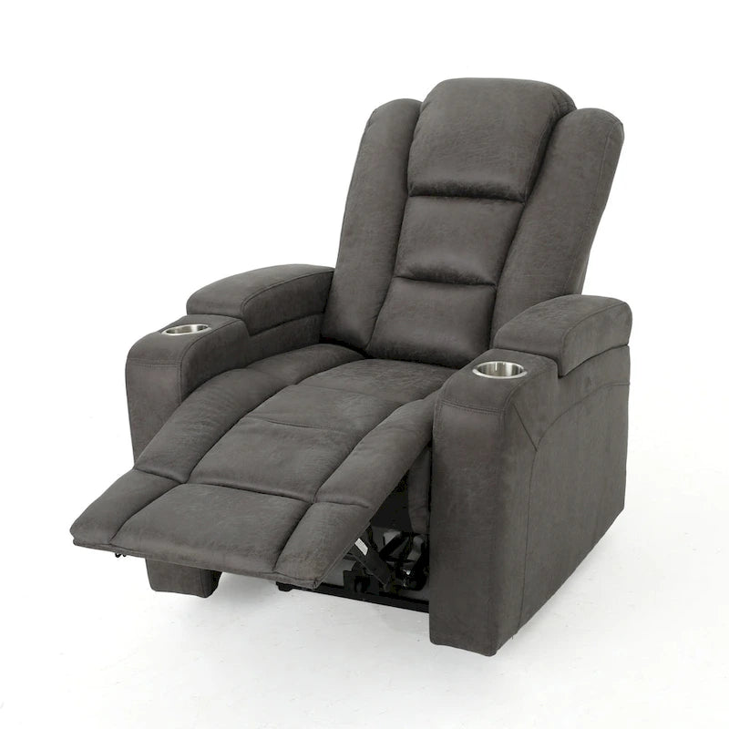 Emersyn Microfiber Power Recliner by Christopher Knight Home
