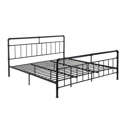 Mowry Industrial King-Size Bed Frame by Christopher Knight Home