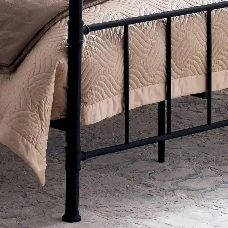 Mowry Industrial King-Size Bed Frame by Christopher Knight Home