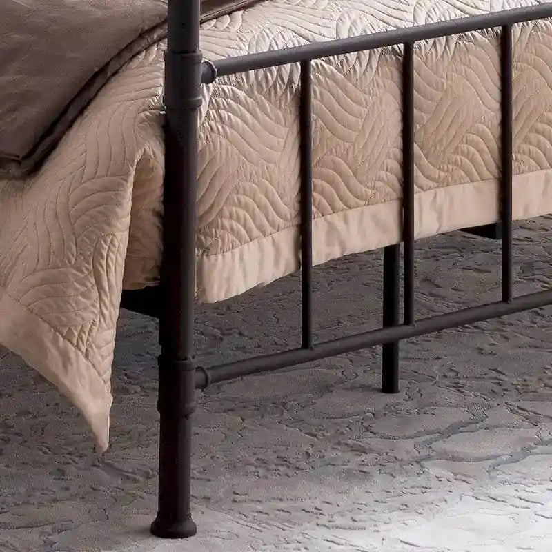 Mowry Industrial King-Size Bed Frame by Christopher Knight Home