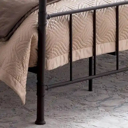 Mowry Industrial King-Size Bed Frame by Christopher Knight Home