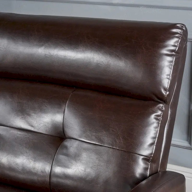 Halima Faux Leather 2-Seater Recliner Club Chair by Christopher Knight Home