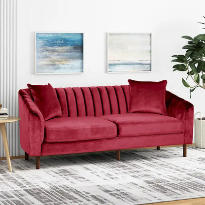 Ansonia Contemporary Velvet 3-seat Sofa by Christopher Knight Home