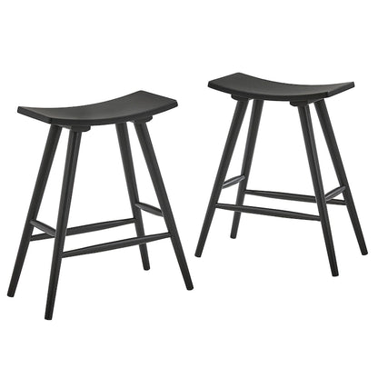 Pinehurst Solid Wood 24 Counter Stool (Set of 2) by iNSPIRE Q Modern