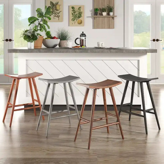 Pinehurst Solid Wood 24 Counter Stool (Set of 2) by iNSPIRE Q Modern