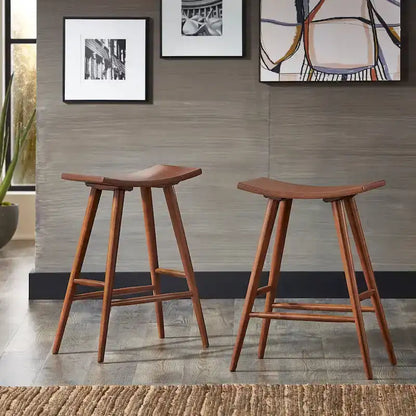 Pinehurst Solid Wood 24 Counter Stool (Set of 2) by iNSPIRE Q Modern