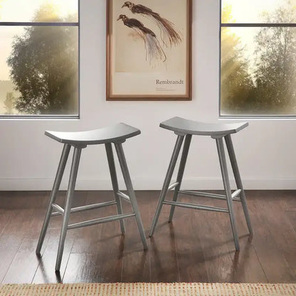 Pinehurst Solid Wood 24 Counter Stool (Set of 2) by iNSPIRE Q Modern