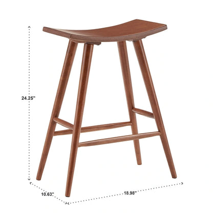Pinehurst Solid Wood 24 Counter Stool (Set of 2) by iNSPIRE Q Modern