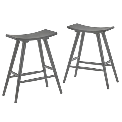 Pinehurst Solid Wood 24 Counter Stool (Set of 2) by iNSPIRE Q Modern