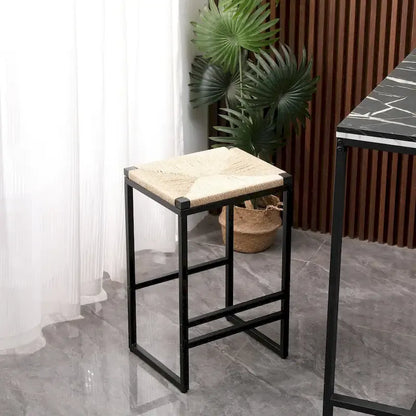 Modern Bar Stools Dining Chairs with Foot Rest for Kitchen