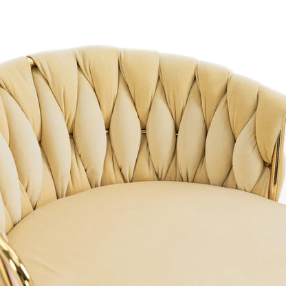 Set of 4 Adjustable Tufted Bar Stools with Backs