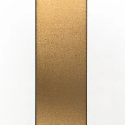 Dixon Geometric X-Base Metal & Glass Side Table in Golden Brass Finish