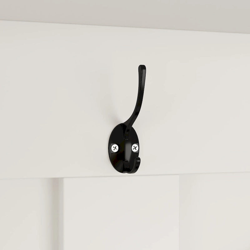 Large Hall Tree for Entryway Coat Rack Shoe Bench with Bottom Storage