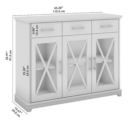 Lennox 46W Farmhouse TV Stand for 65 Inch TV by Bush Furniture