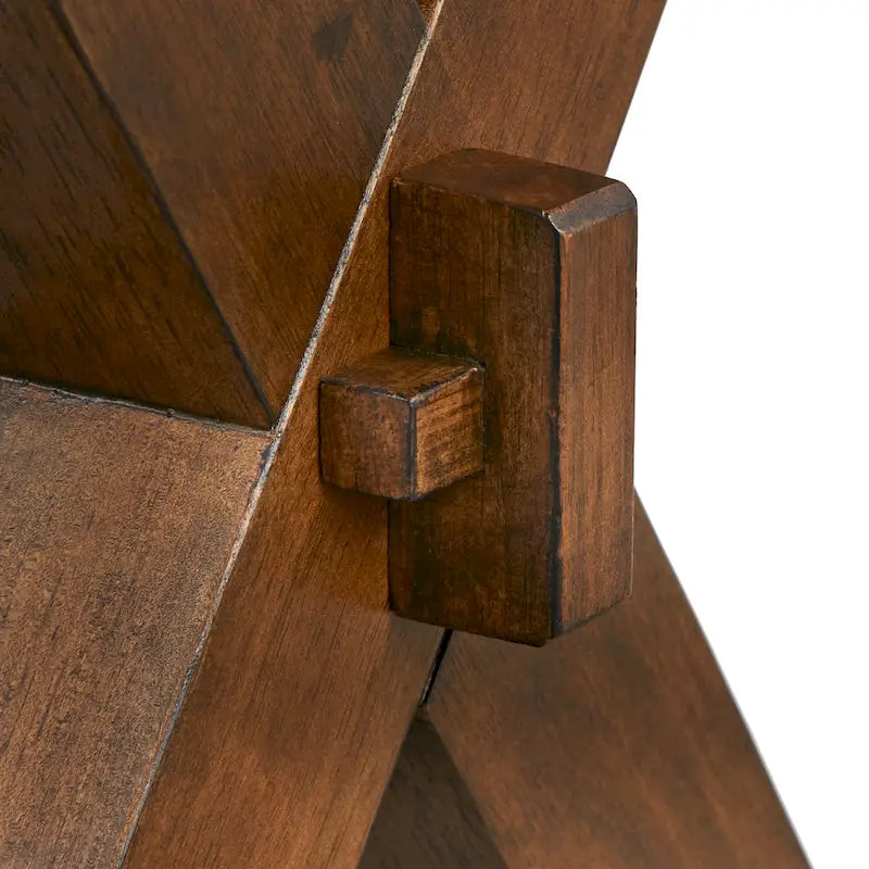 Simple Living Mandeville Live Edge Solid Wood Walnut Dining Table