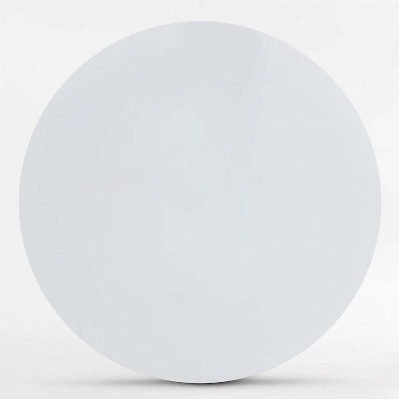 46 White Round Pedestal Dining Table