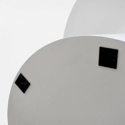 46 White Round Pedestal Dining Table