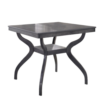 Best Quality Furniture Light Grey 5-piece Counter Height Dining Set