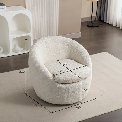 Roundhill Furniture Winnie Modern Swivel Barrel Chair