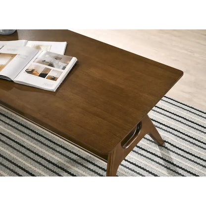 Roundhill Furniture Arona Mid-Century Modern Wood 3-Piece Coffee Table Set