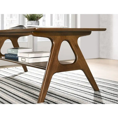 Roundhill Furniture Arona Mid-Century Modern Wood 3-Piece Coffee Table Set