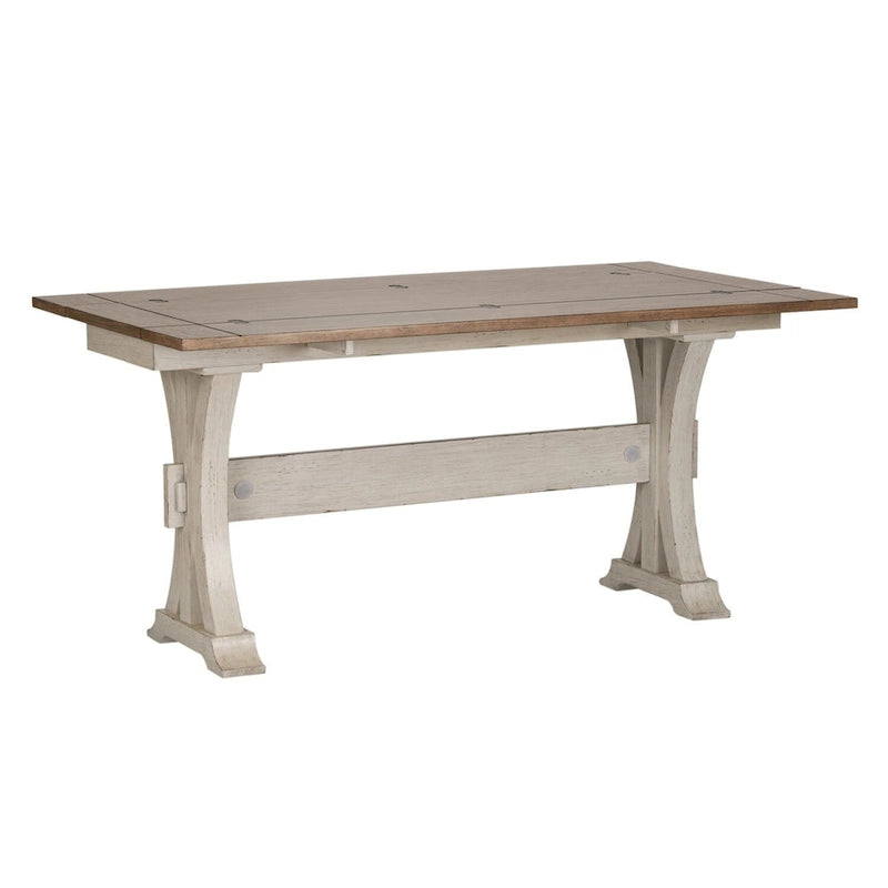 Farmhouse Reimagined Antique White Flip Lid Sofa Table