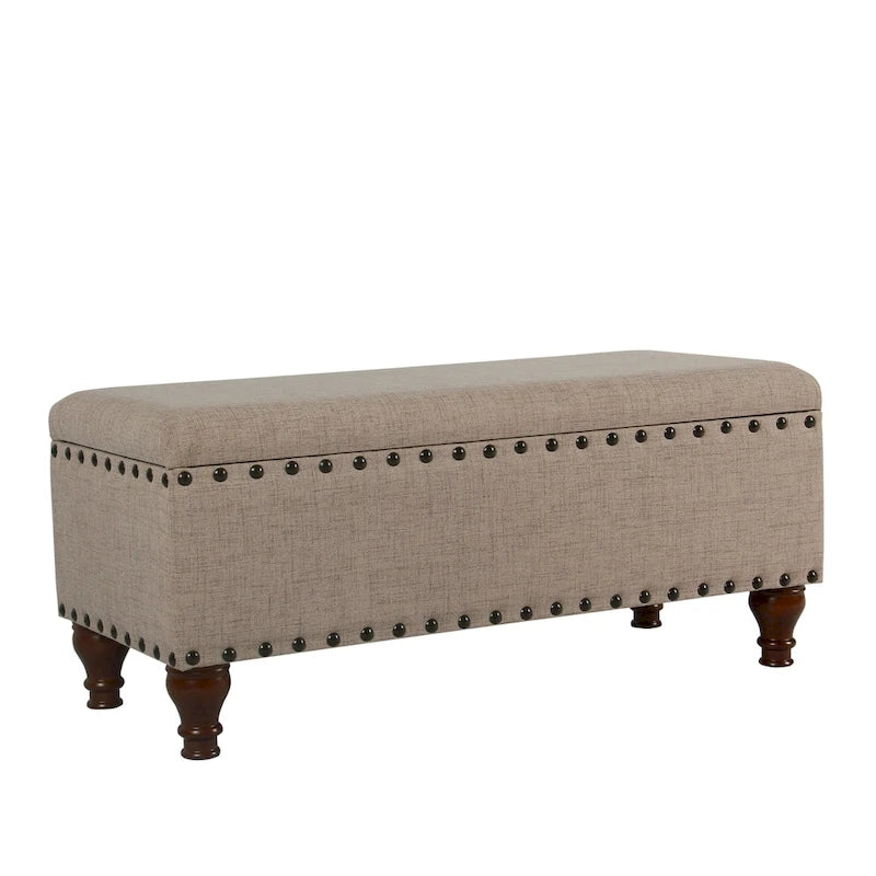 Copper Grove Raush Tufted Linen Storage Bench