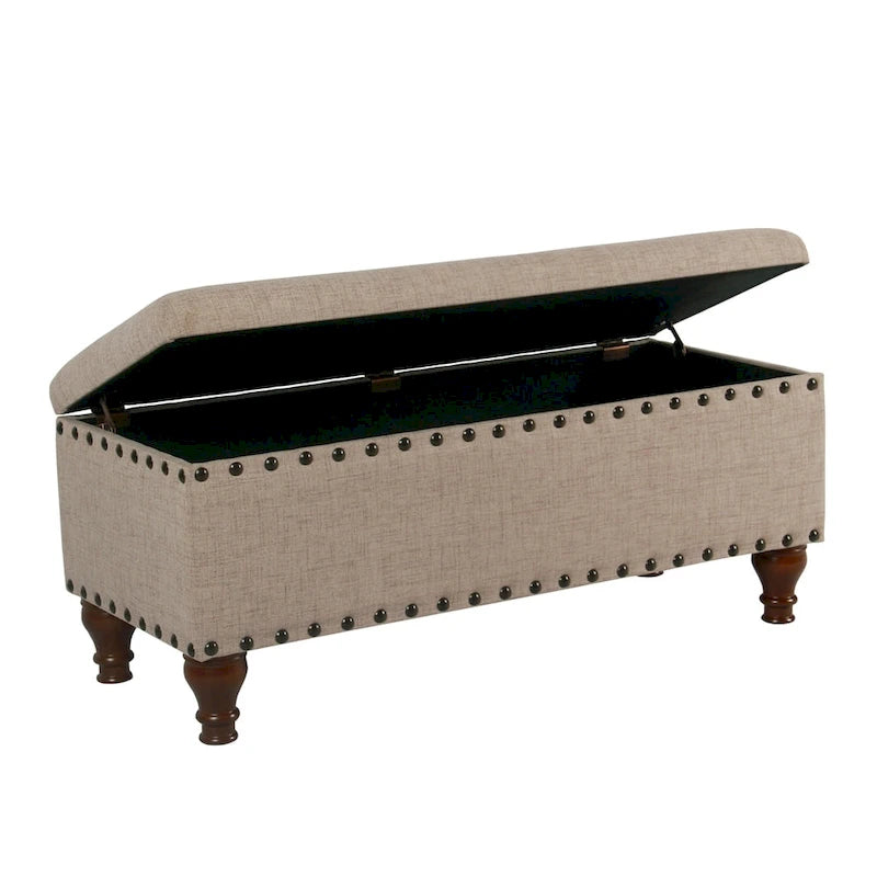 Copper Grove Raush Tufted Linen Storage Bench