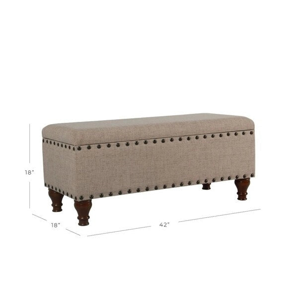 Copper Grove Raush Tufted Linen Storage Bench