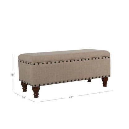 Copper Grove Raush Tufted Linen Storage Bench
