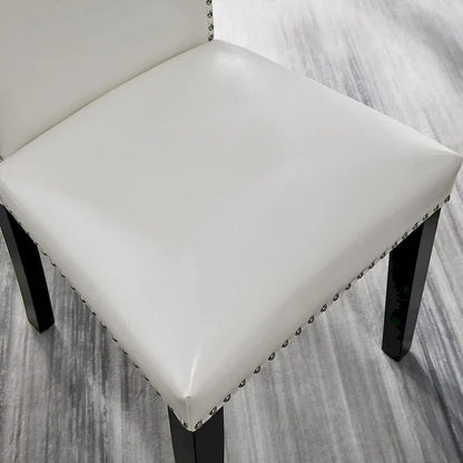 Faux Leather Kitchen Dining Accent Chairs Set of 2