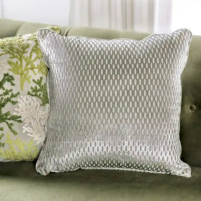 Olie Transitional Green Microfiber Sloped Arms 2-Piece Living Room Set by Furniture of America