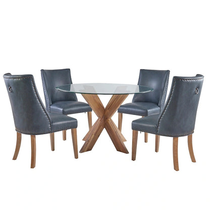 Allard Rustic Famhouse 5 Piece Dining Set