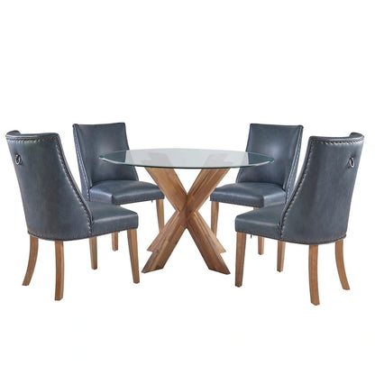 Allard Rustic Famhouse 5 Piece Dining Set