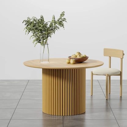 Solid Wood 46 Round Dining Table for 4 People Nordic style - 46*30