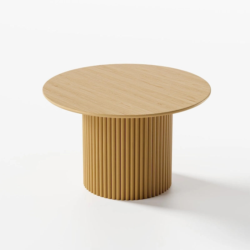 Solid Wood 46 Round Dining Table for 4 People Nordic style - 46*30