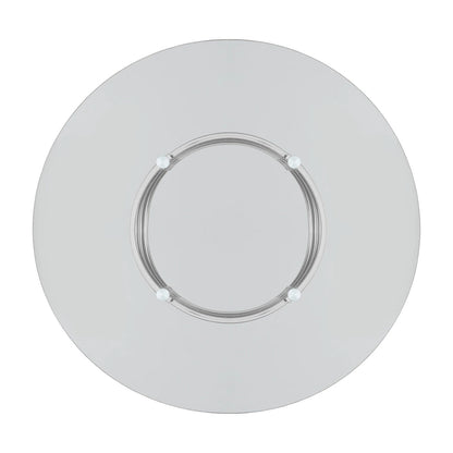 Nova Round Glass Top Vortex Iron Base Counter Height Table by iNSPIRE Q Bold