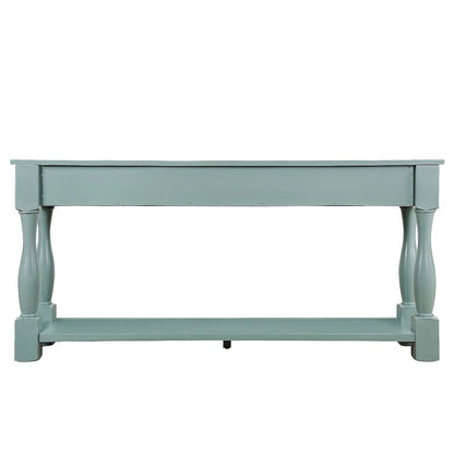63.38 Long Sofa Console Table with 3 Drawers for Entryway Behind Couch Hall Foyer