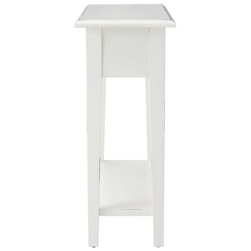 Leick Home One Drawer Narrow Side Table with Shelf