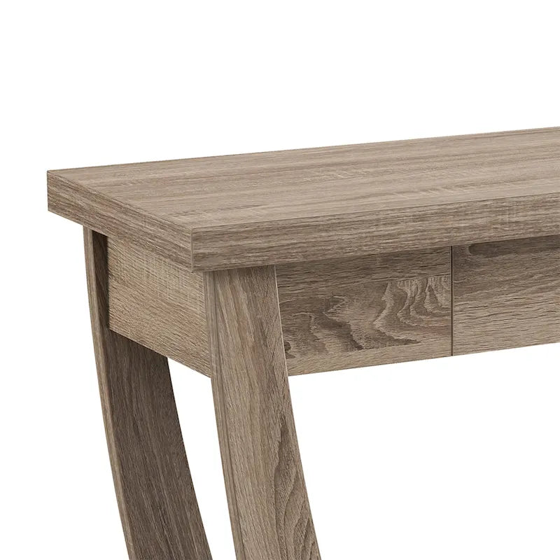 DH BASIC Curved Entryway Storage Sofa Table by Denhour