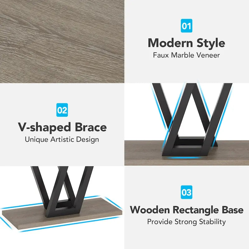 Industrial Console Table For Entryway