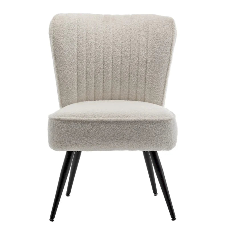 Armless Accent Chair Set of 2 , Living Room Chairs modern accent chairs for bedroom