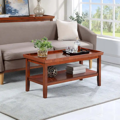 Convenience Concepts Ledgewood Coffee Table with Shelf